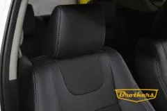 Авточехлы на Suzuki Swift, серии "Textile" - серая строчка