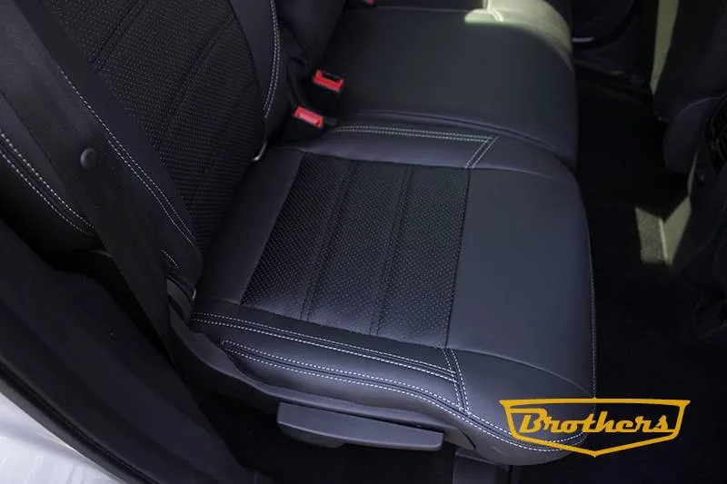 Чехлы на Ford Kuga 2, 2012-2016, серии "Premium" - серая строчка